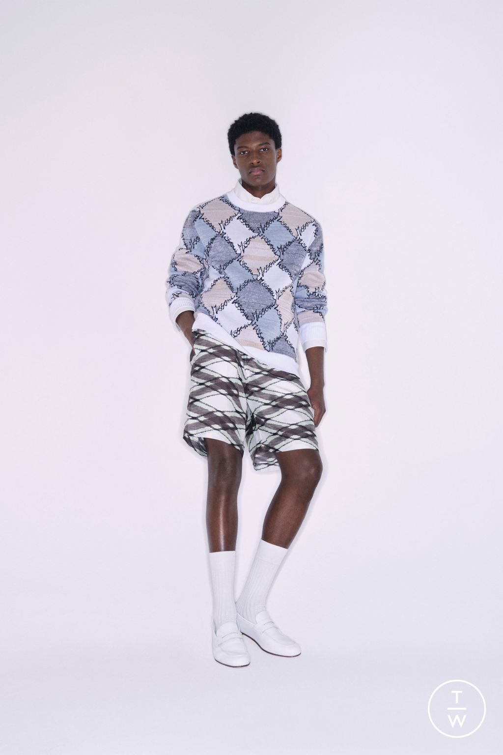 Fashion Week Milan Spring/Summer 2024 look 14 from the Missoni collection menswear