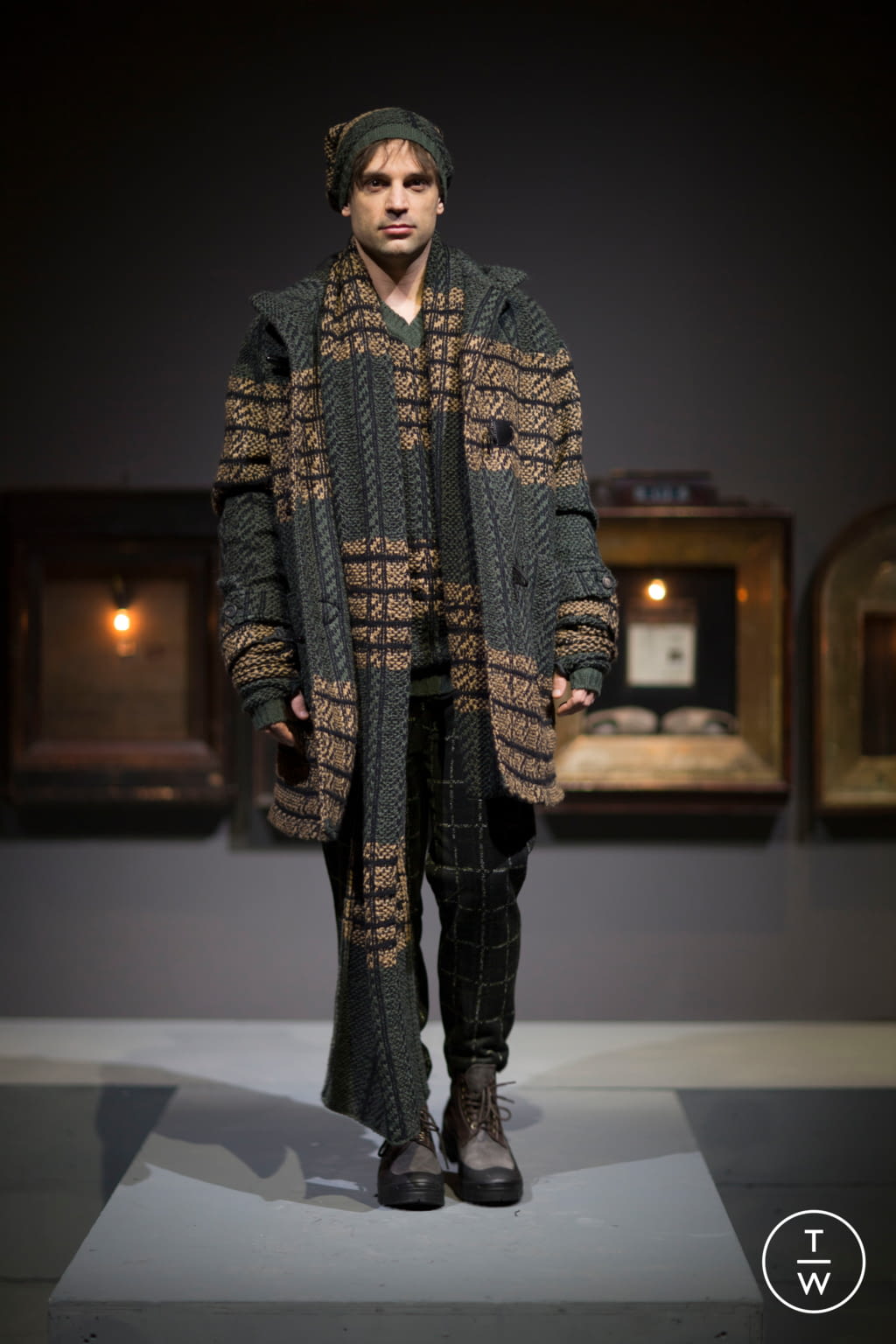 Fashion Week Milan Fall/Winter 2017 look 14 from the Antonio Marras collection 男装