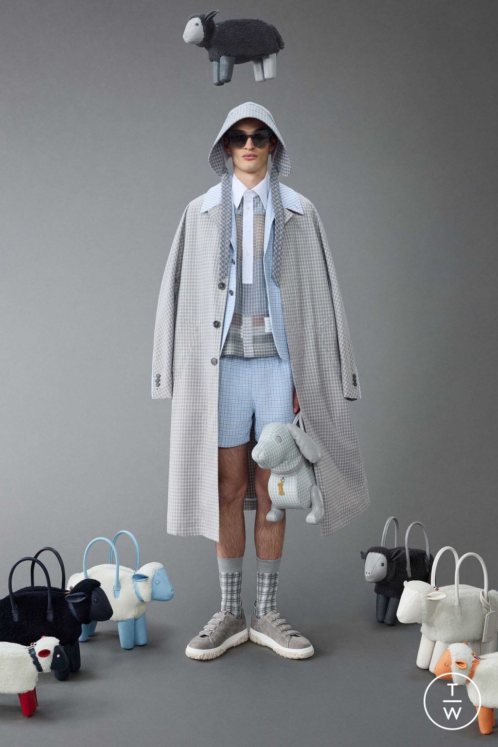 Fashion Week New York Resort 2024 look 14 from the Thom Browne collection menswear