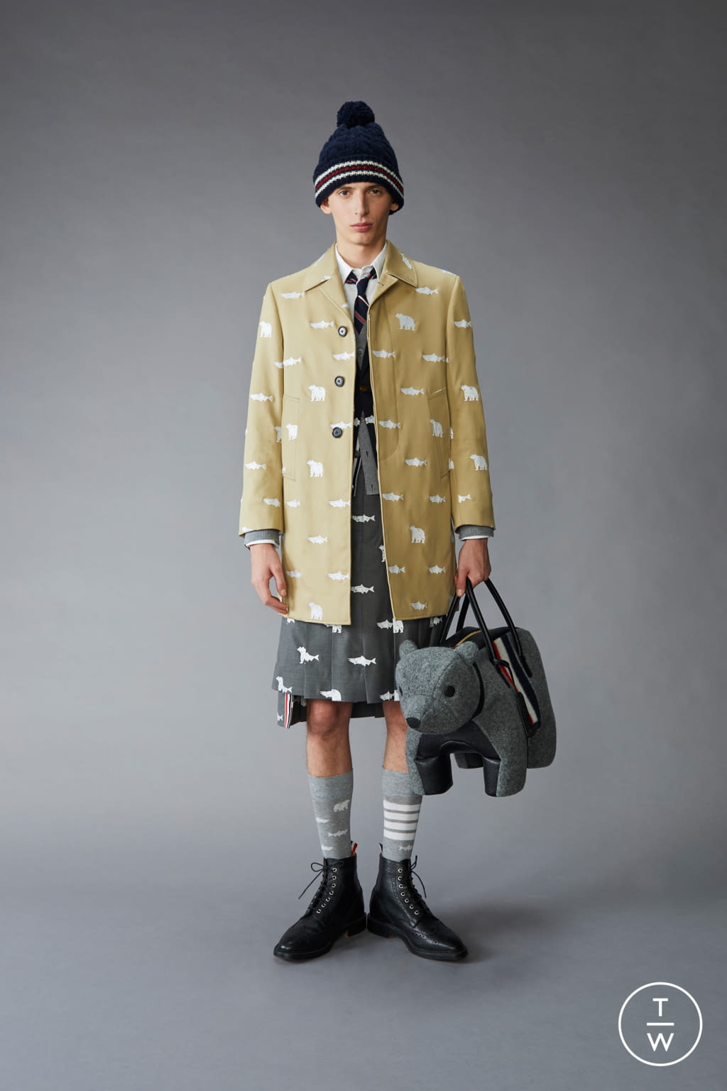 Fashion Week Paris Pre-Fall 2021 look 14 from the Thom Browne collection menswear