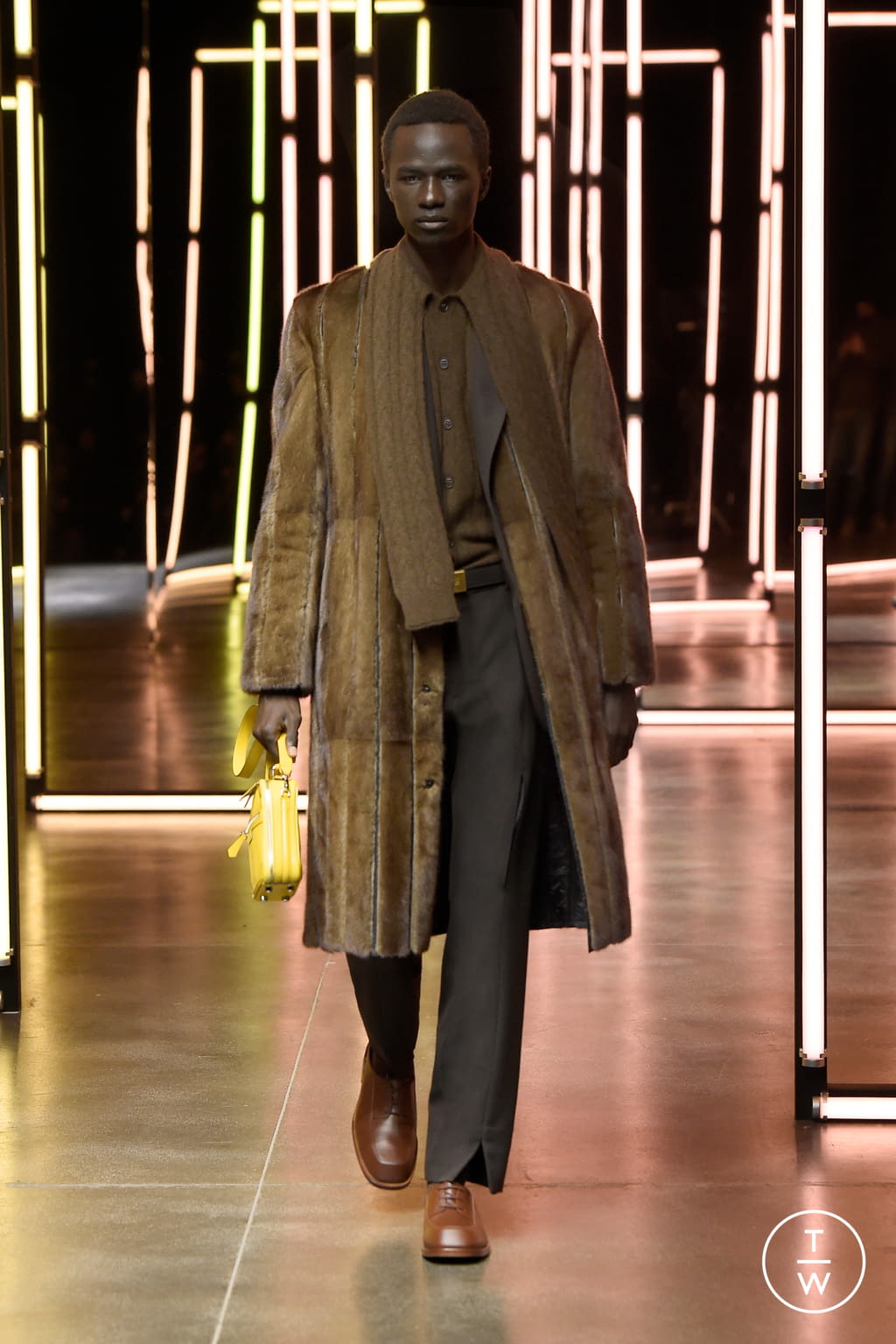 Fashion Week Milan Fall/Winter 2021 look 14 from the Fendi collection menswear