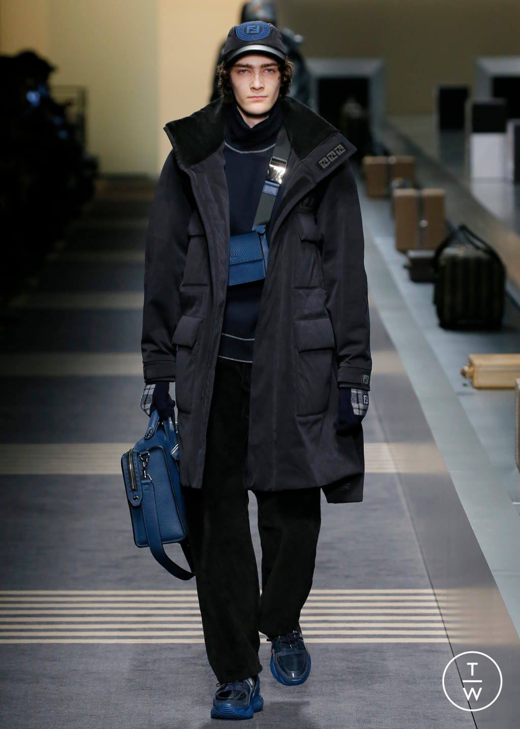 Fashion Week Milan Fall/Winter 2018 look 14 from the Fendi collection menswear