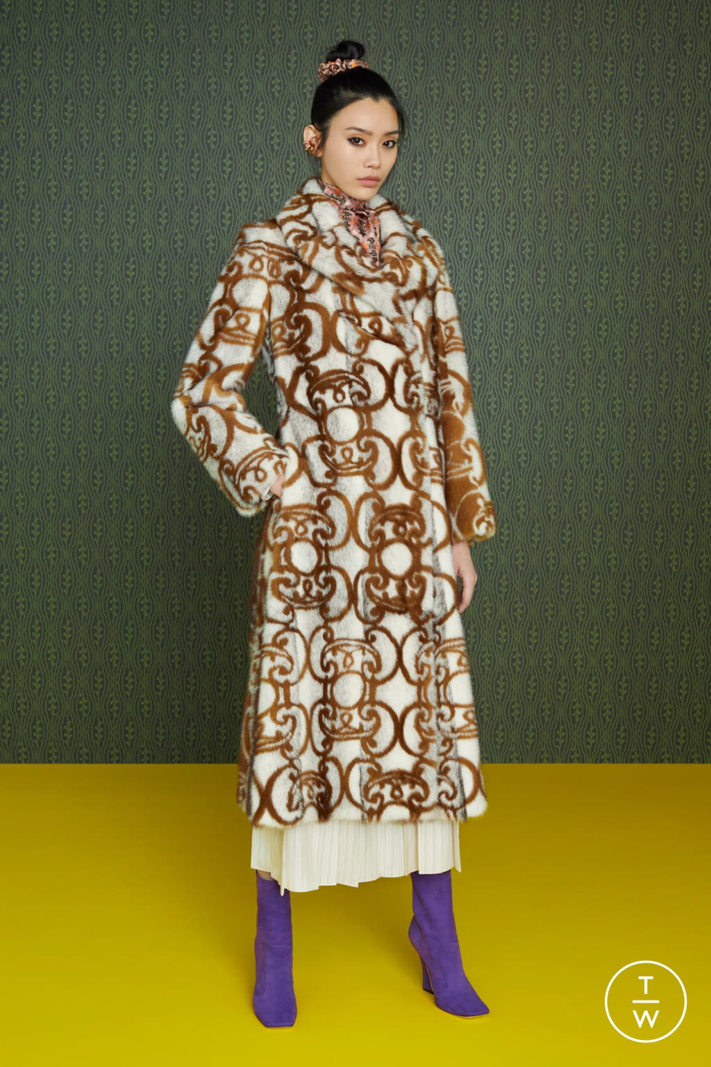Fashion Week Milan Pre-Fall 2019 look 14 from the Fendi collection 女装