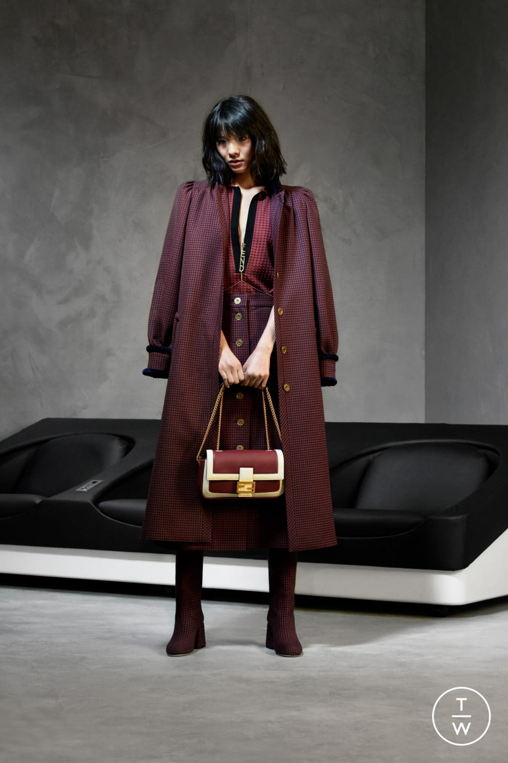 Fashion Week Milan Pre-Fall 2020 look 14 from the Fendi collection 女装