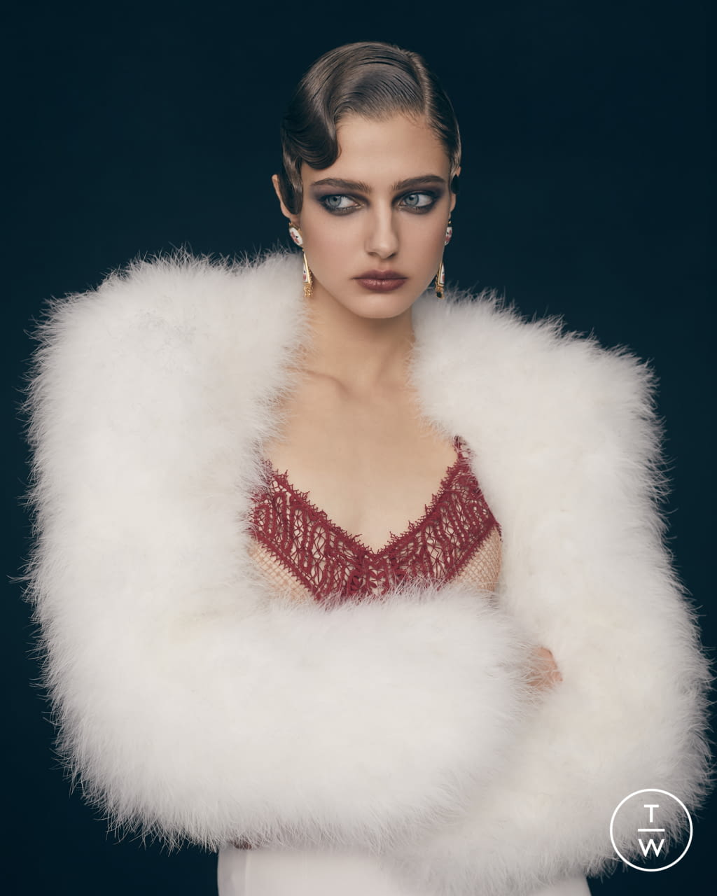 Fashion Week Paris Spring/Summer 2021 look 14 de la collection Ulyana Sergeenko couture