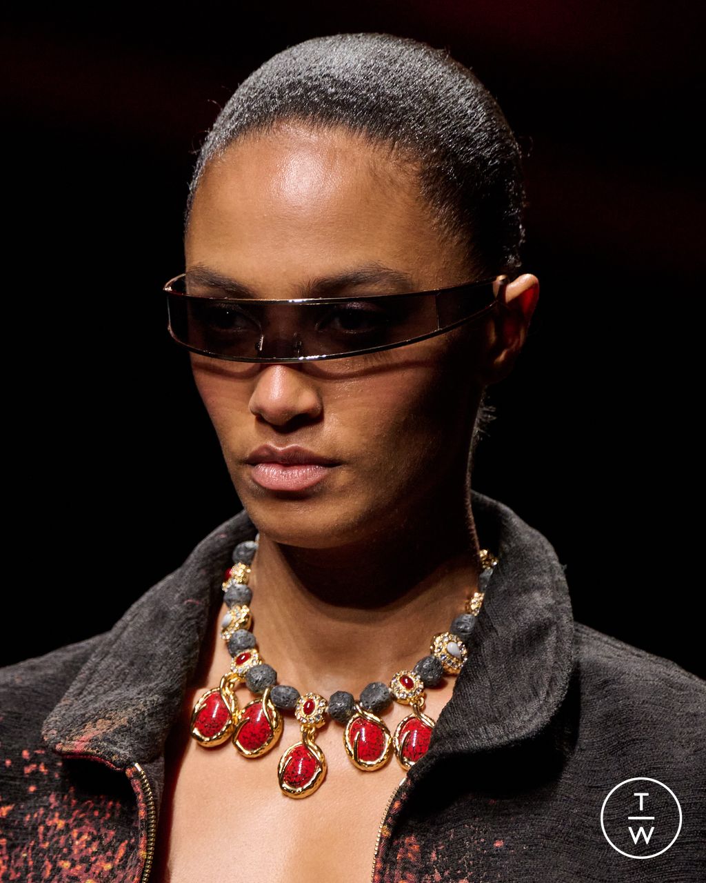 Fashion Week Milan Fall/Winter 2025 look 67 from the Roberto Cavalli collection womenswear accessories