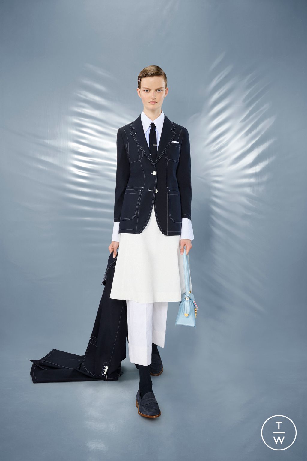 Fashion Week New York Resort 2025 look 15 from the Thom Browne collection womenswear