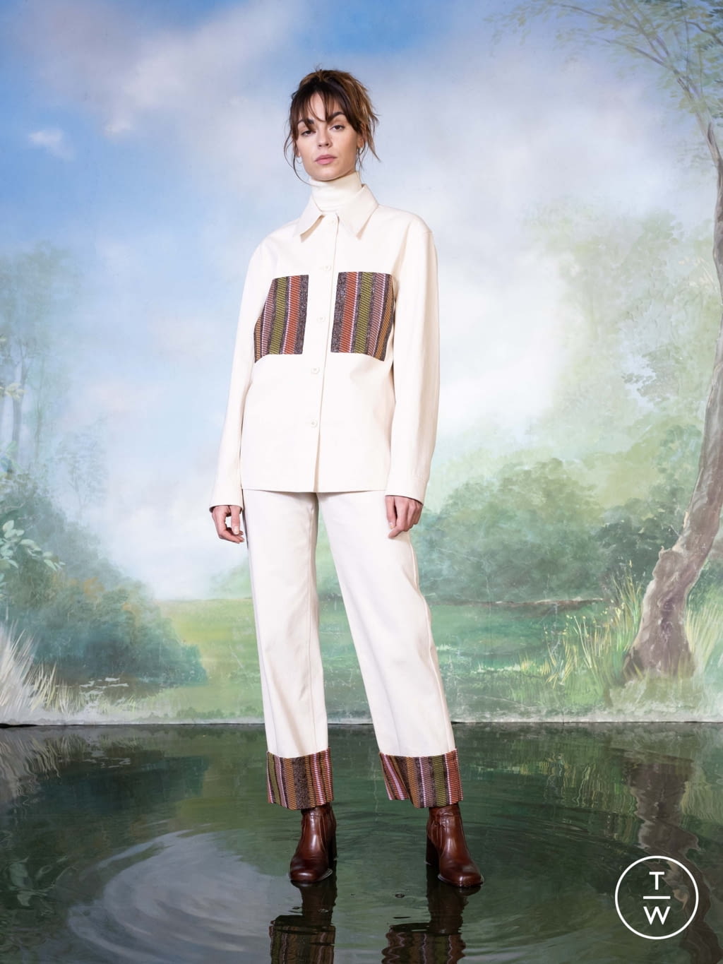 Fashion Week Paris Fall/Winter 2022 look 14 from the Benjamin Benmoyal collection womenswear