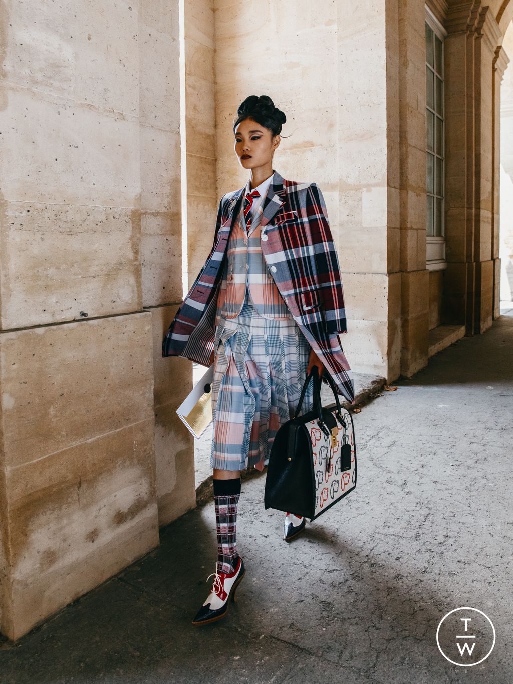 Fashion Week New York Resort 2023 look 14 from the Thom Browne collection womenswear