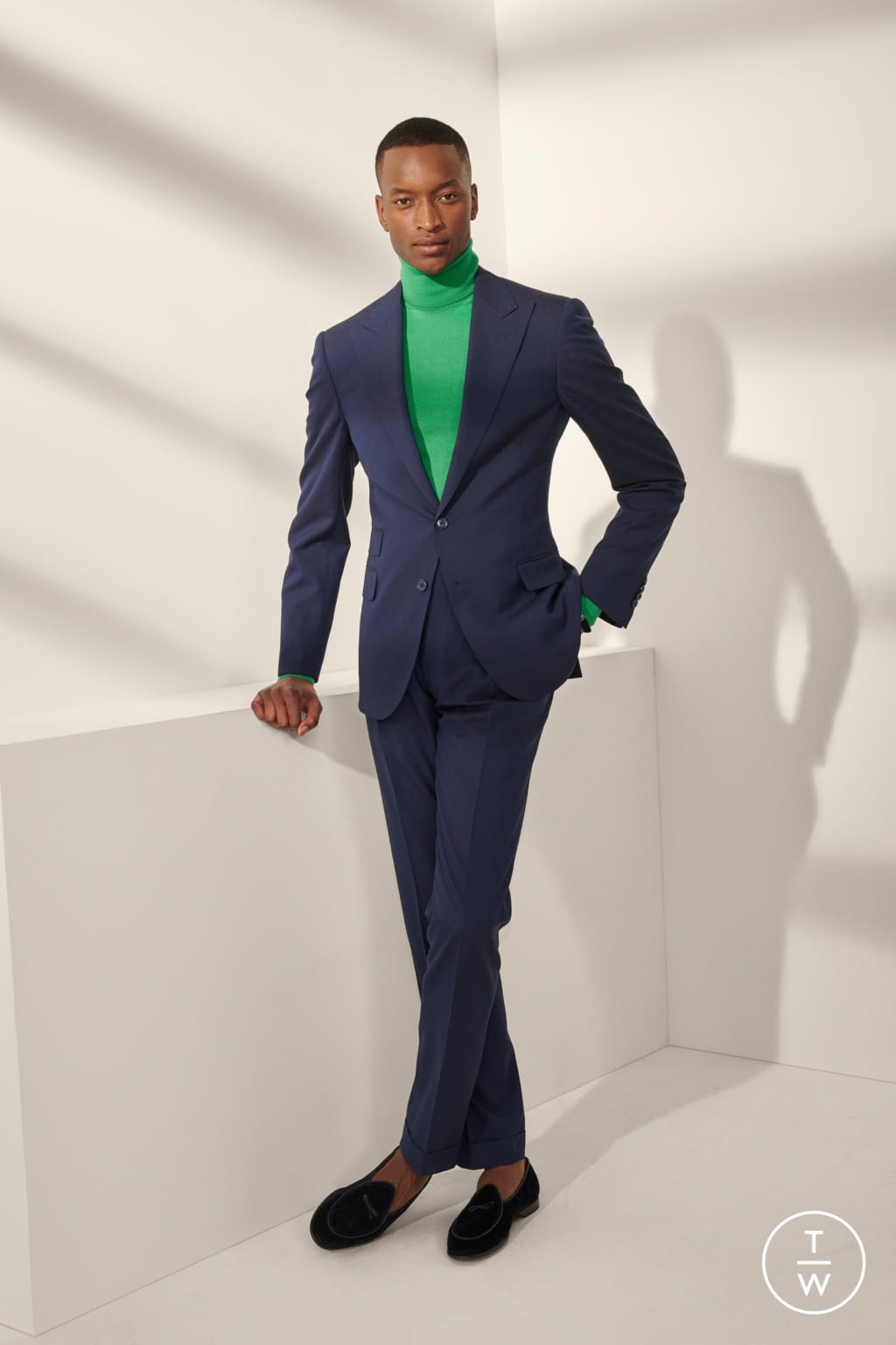 Fashion Week Milan Spring/Summer 2020 look 14 from the Ralph Lauren Purple Label collection menswear