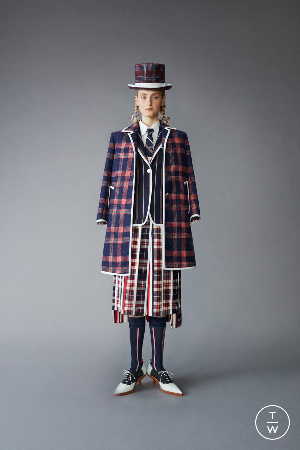 Fashion Week Paris Pre-Fall 2021 look 15 from the Thom Browne collection womenswear