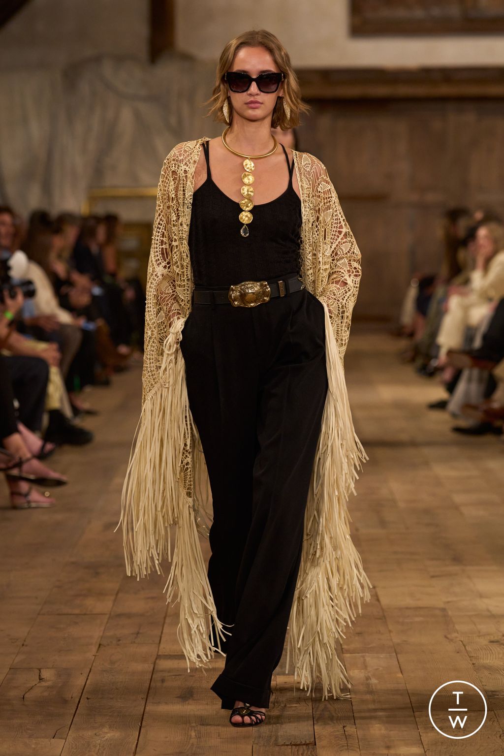 Fashion Week New York Spring/Summer 2024 look 15 from the Ralph Lauren collection 女装