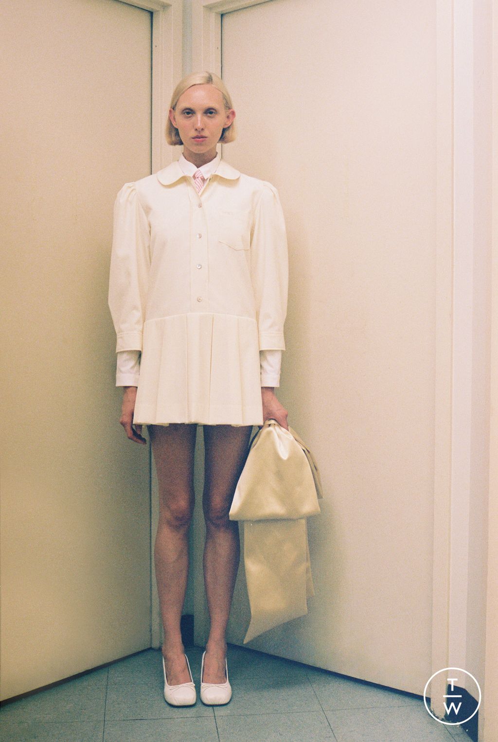 Fashion Week New York Resort 2025 look 15 from the Sandy Liang collection womenswear