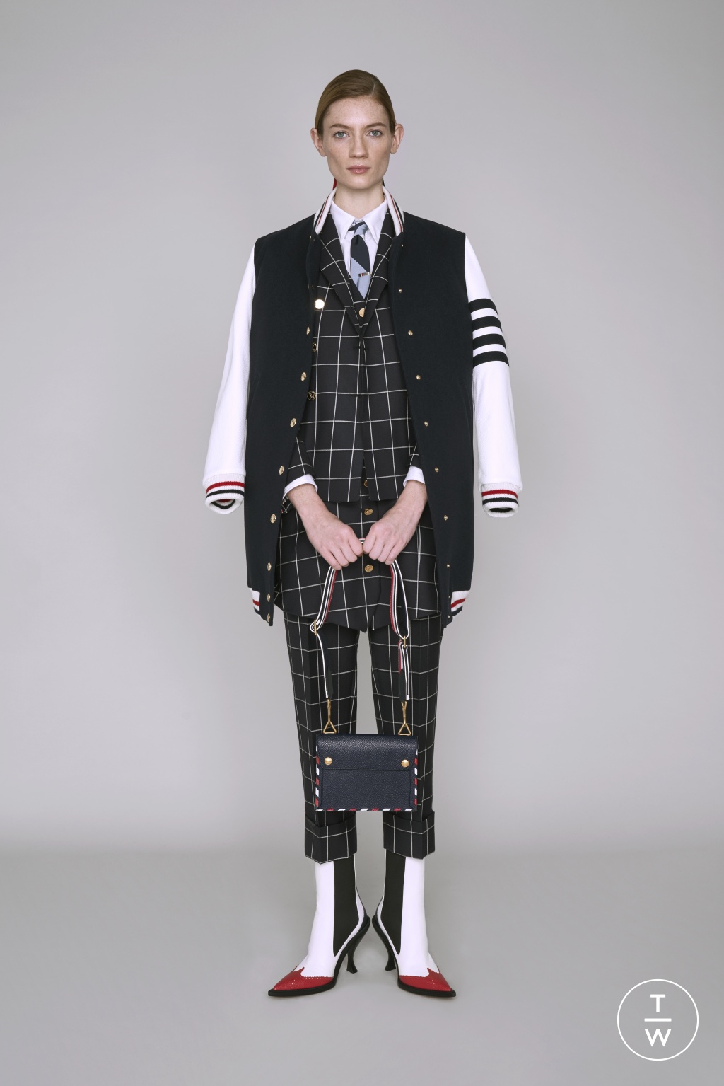 Fashion Week Paris Pre-Fall 2019 look 15 from the Thom Browne collection 女装