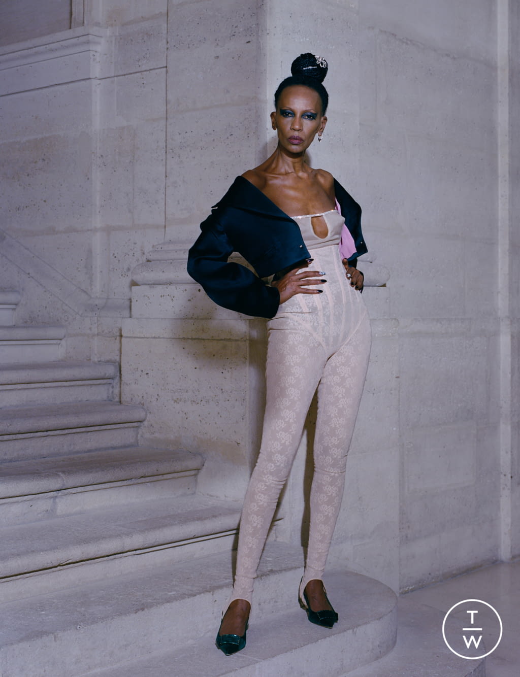 Fashion Week Paris Spring/Summer 2020 look 15 from the Lecourt Mansion collection womenswear