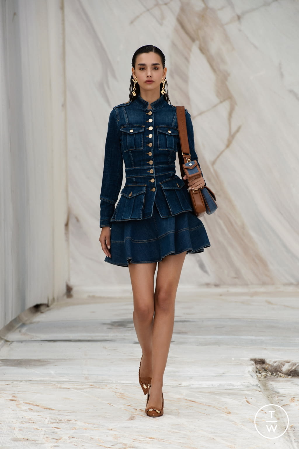 Fashion Week Milan Spring/Summer 2022 look 15 from the Elisabetta Franchi collection womenswear