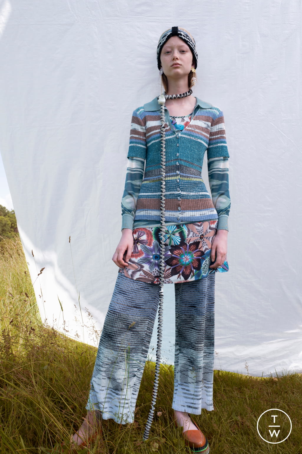 Fashion Week Milan Resort 2019 look 15 from the Missoni collection 女装