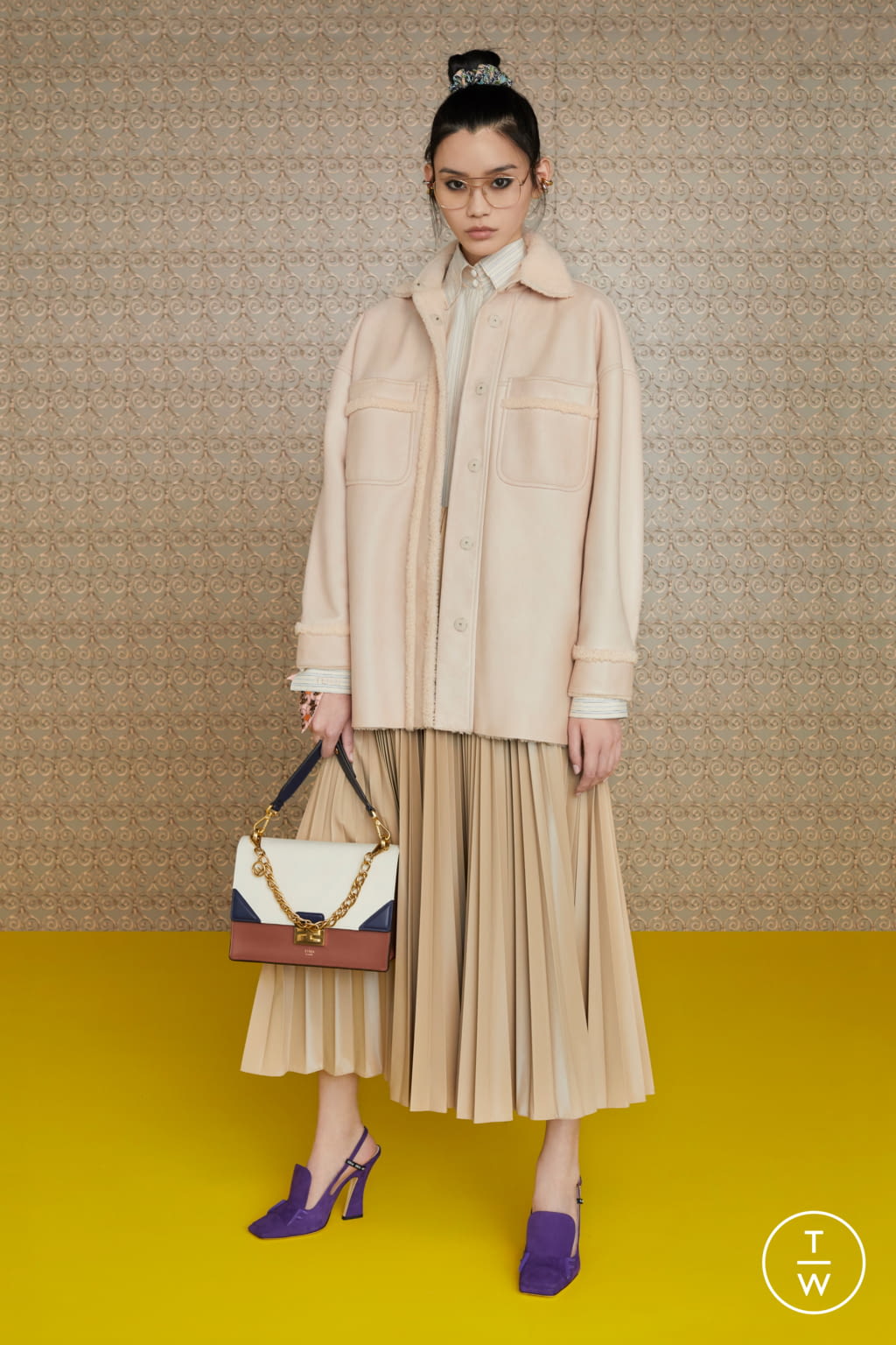 Fashion Week Milan Pre-Fall 2019 look 15 from the Fendi collection 女装