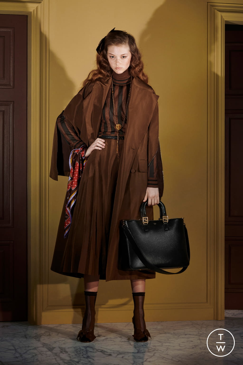 Fashion Week Milan Resort 2020 look 15 from the Fendi collection 女装