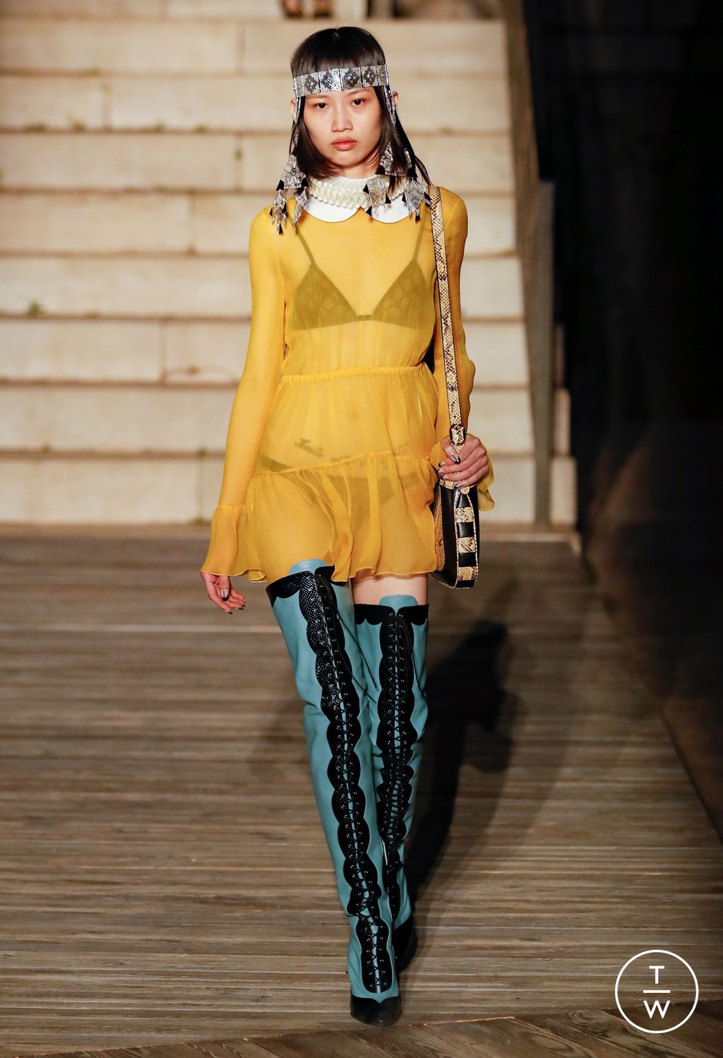 Fashion Week Milan Resort 2023 look 70 from the Gucci collection 女装