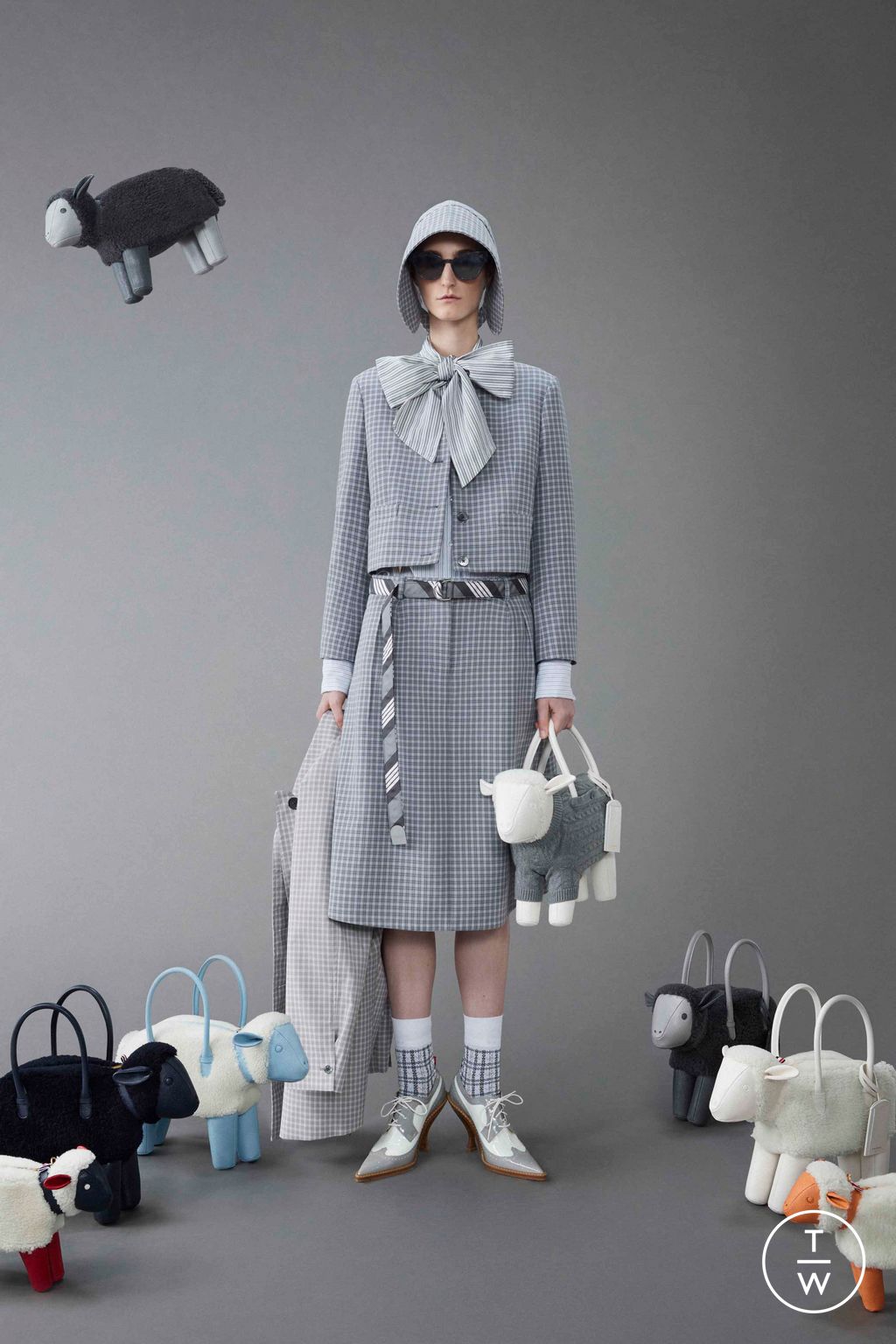 Fashion Week New York Resort 2024 look 15 de la collection Thom Browne womenswear