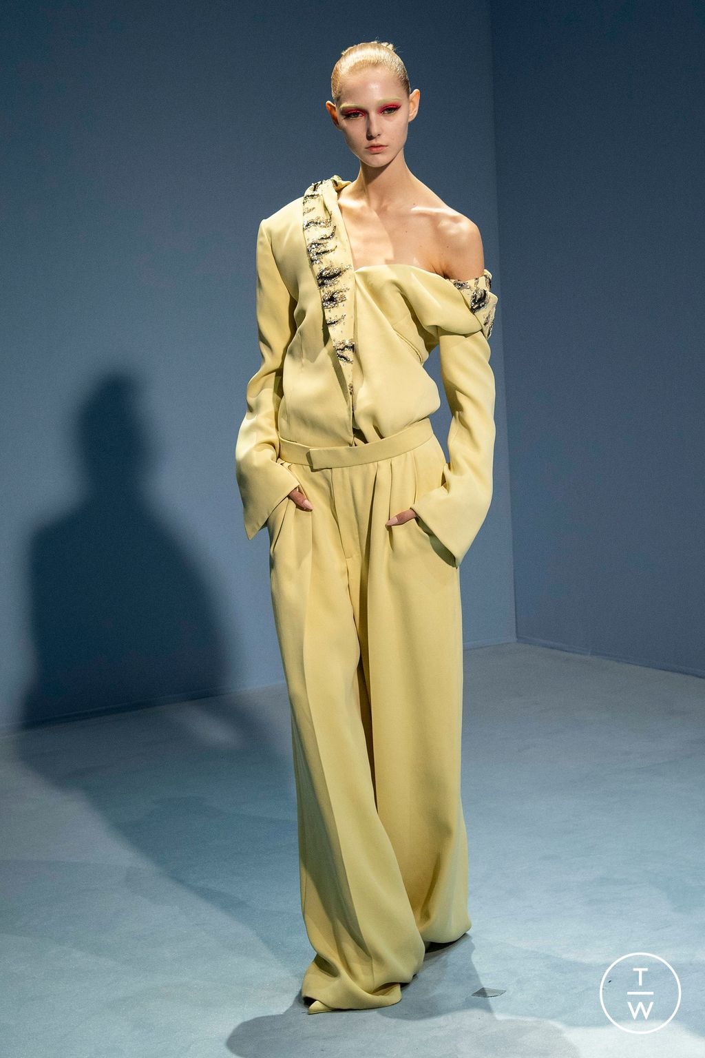Fashion Week Paris Spring/Summer 2023 look 19 from the Jean Paul Gaultier collection couture