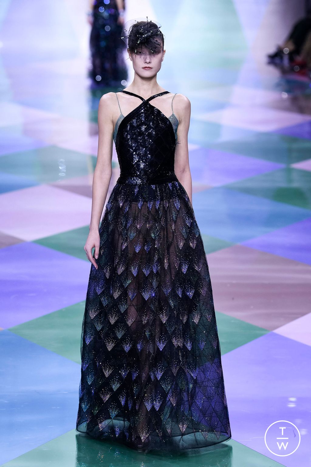 Fashion Week Paris Spring/Summer 2023 look 70 from the Giorgio Armani Privé collection couture