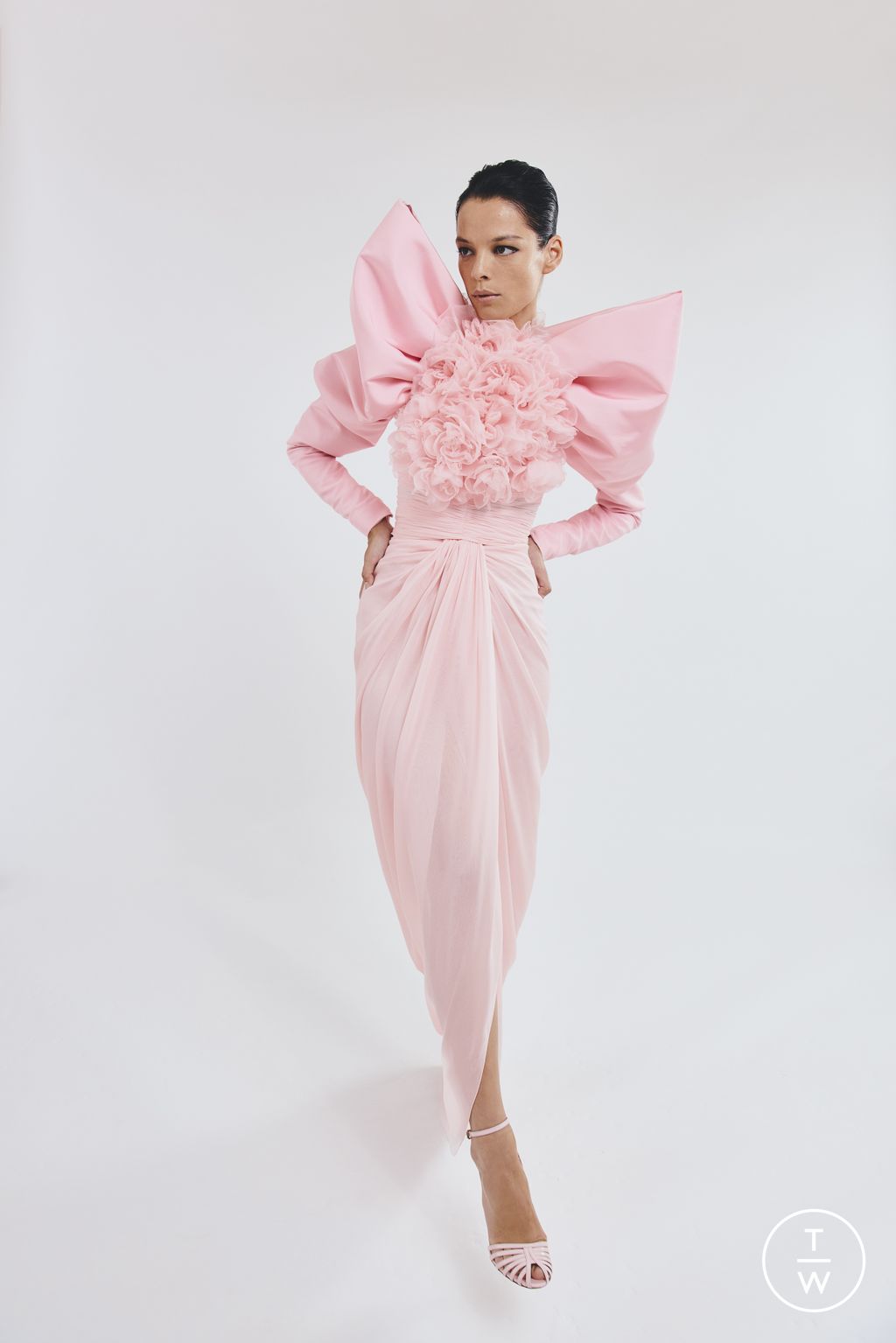 Fashion Week Paris Fall/Winter 2025 look 15 from the Giambattista Valli collection couture