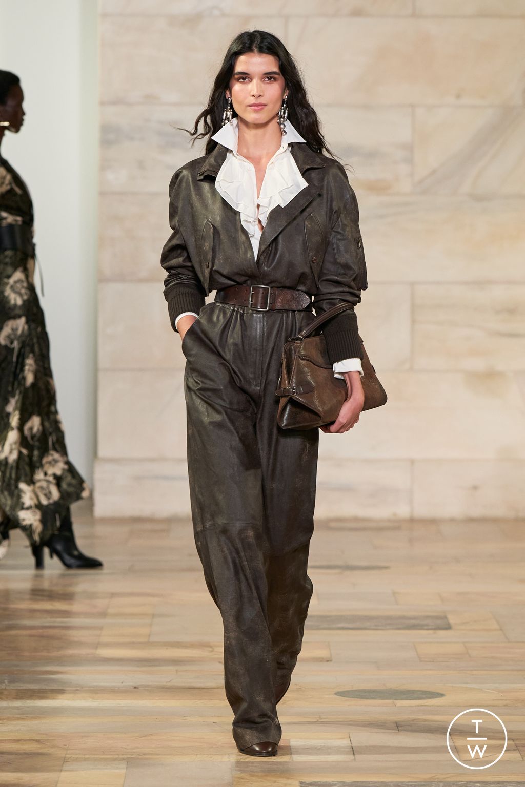 Fashion Week New York Fall/Winter 2025 look 16 from the Ralph Lauren collection womenswear