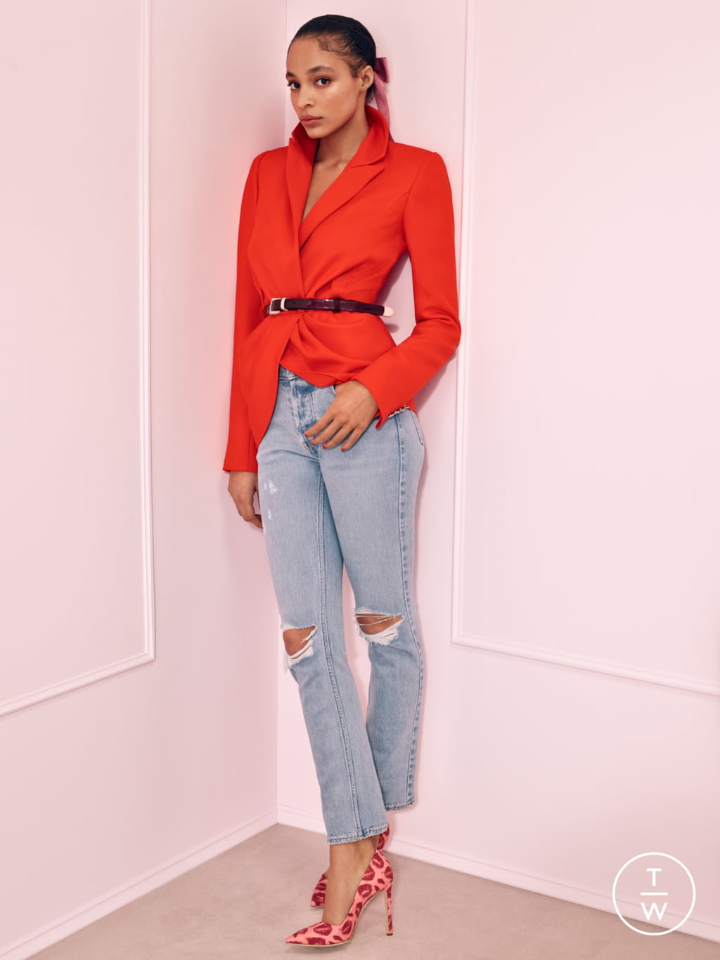Fashion Week New York Pre-Fall 2020 look 16 from the Brandon Maxwell collection womenswear