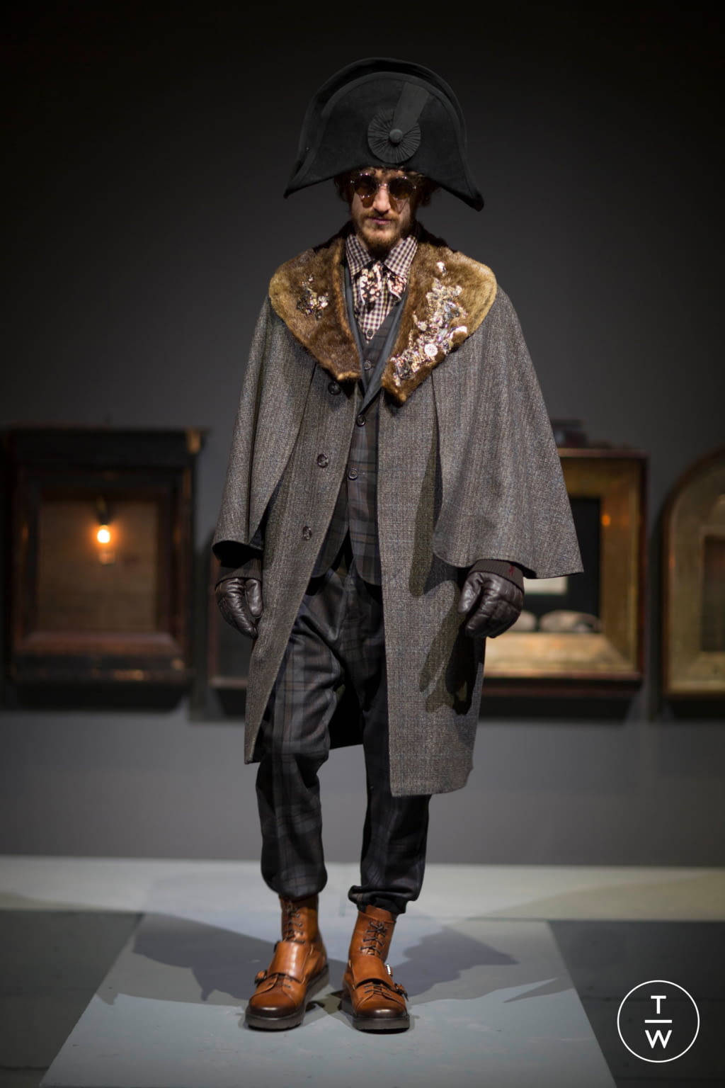 Fashion Week Milan Fall/Winter 2017 look 16 from the Antonio Marras collection 男装