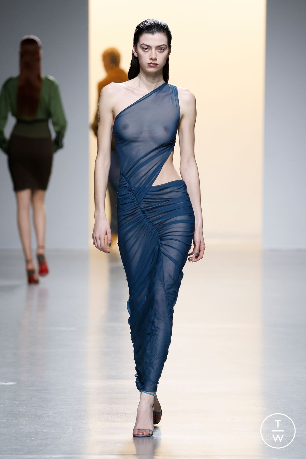 Fashion Week Paris Fall/Winter 2024 look 16 de la collection Atlein womenswear