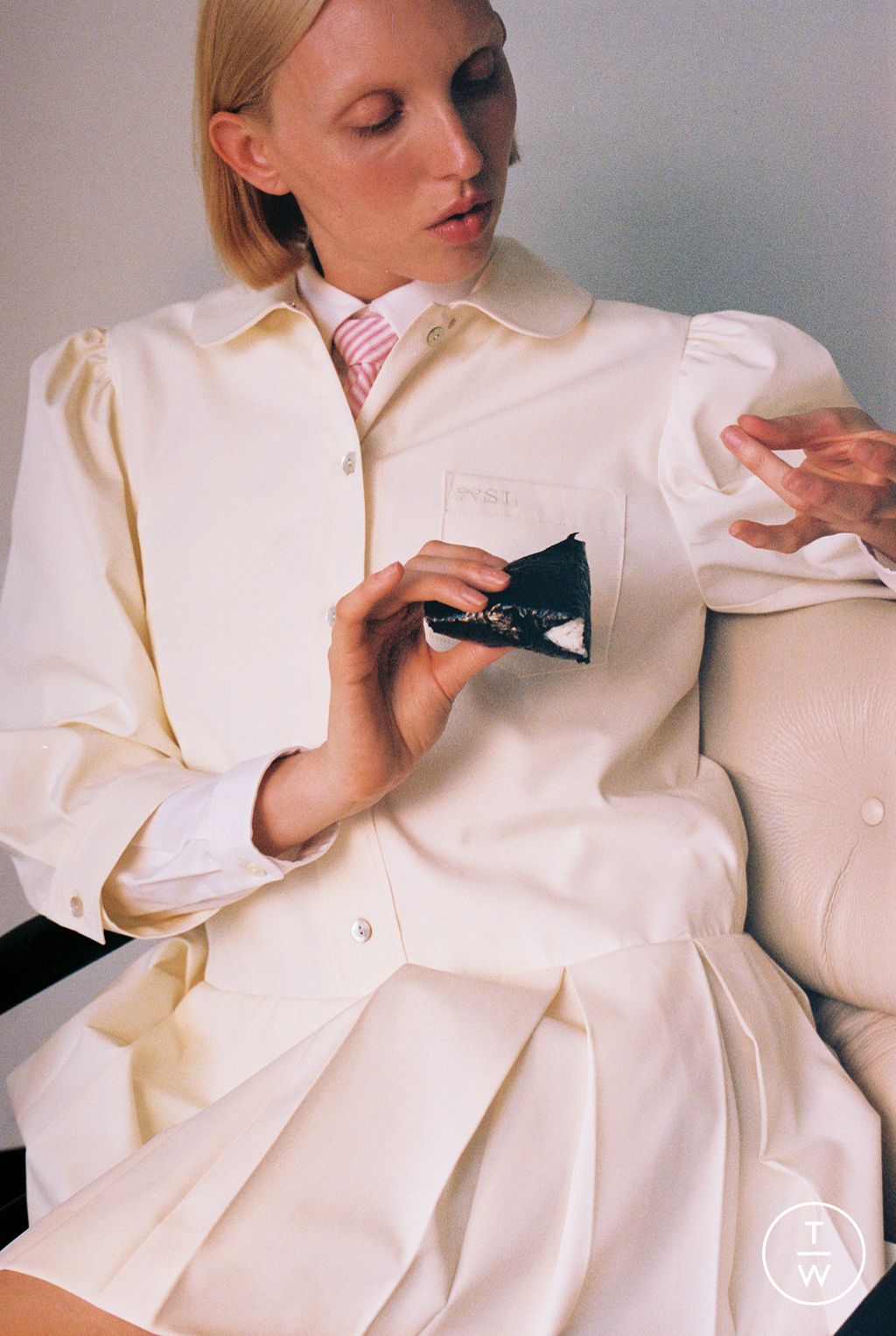 Fashion Week New York Resort 2025 look 16 from the Sandy Liang collection womenswear