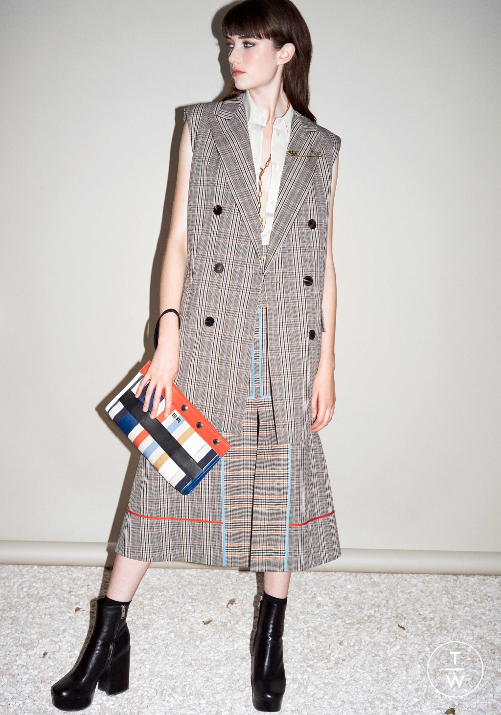 Fashion Week Paris Resort 2019 look 17 from the Sonia Rykiel collection 女装
