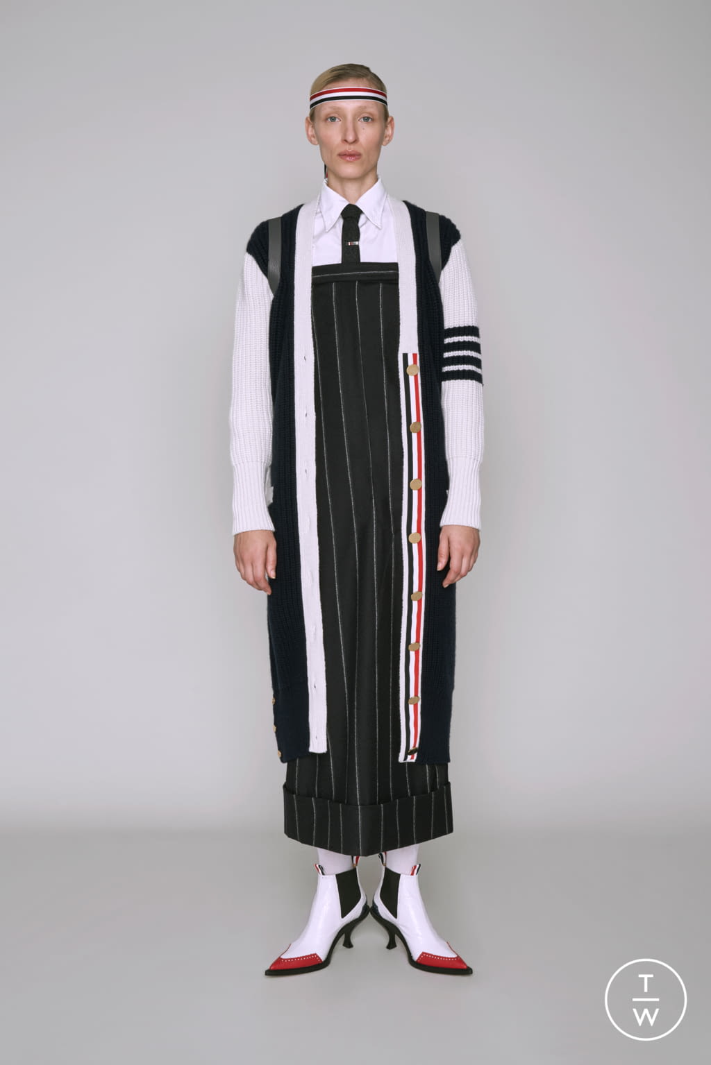 Fashion Week Paris Pre-Fall 2019 look 16 from the Thom Browne collection 女装