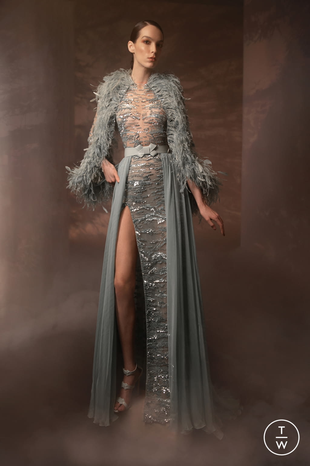 Fashion Week Paris Spring/Summer 2021 look 15 from the Zuhair Murad collection couture