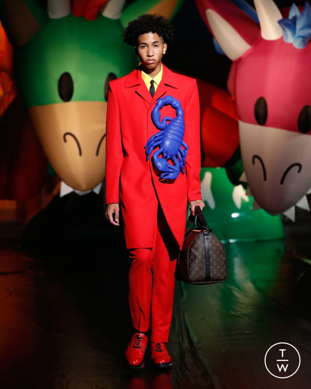 Fashion Week Paris Spring/Summer 2021 look 78 from the Louis Vuitton collection 男装