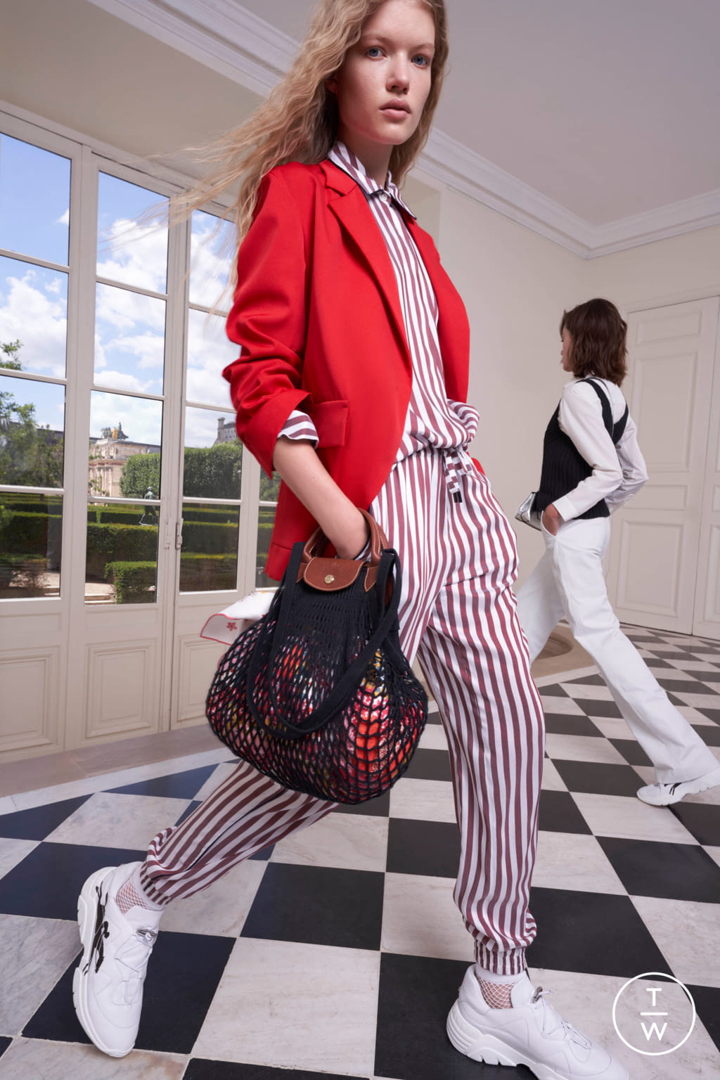 Fashion Week New York Spring/Summer 2021 look 16 from the Longchamp collection womenswear