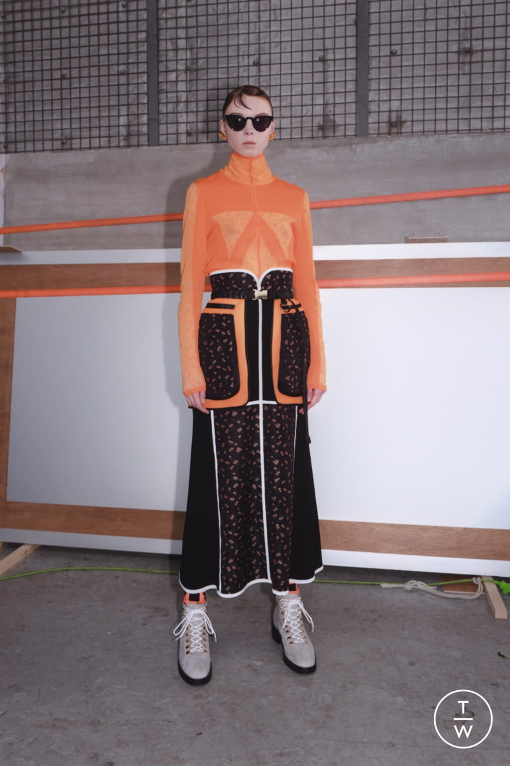Fashion Week Paris Fall/Winter 2021 look 16 de la collection Mame Kurogouchi womenswear