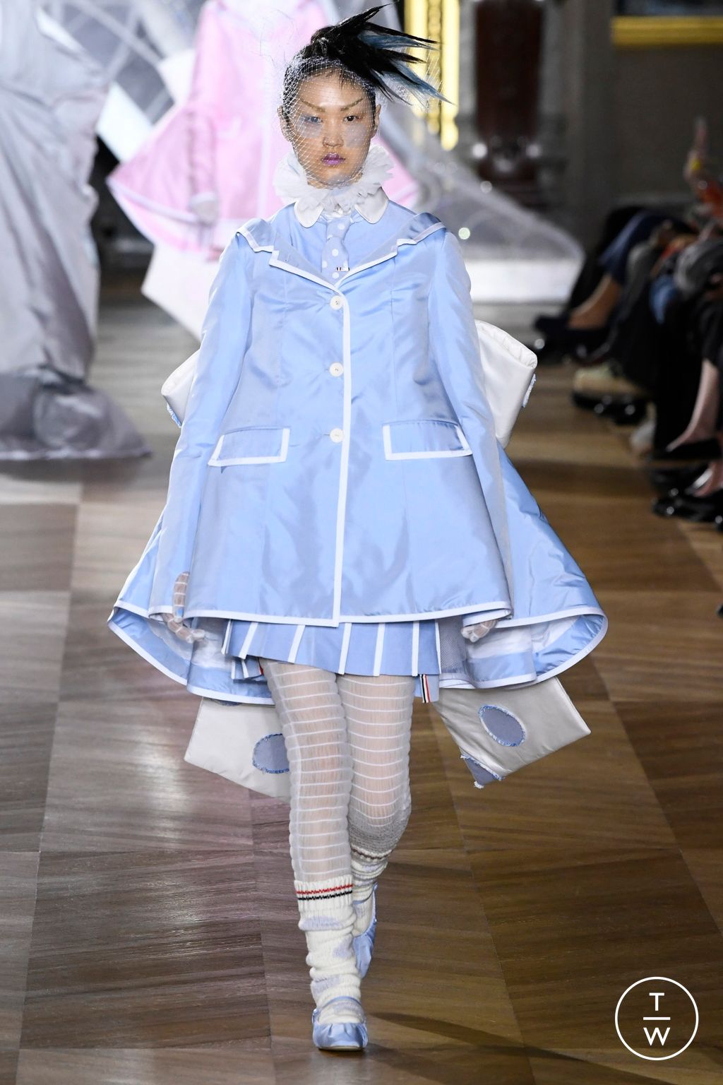 Fashion Week Paris Spring/Summer 2023 look 24 from the Thom Browne collection womenswear