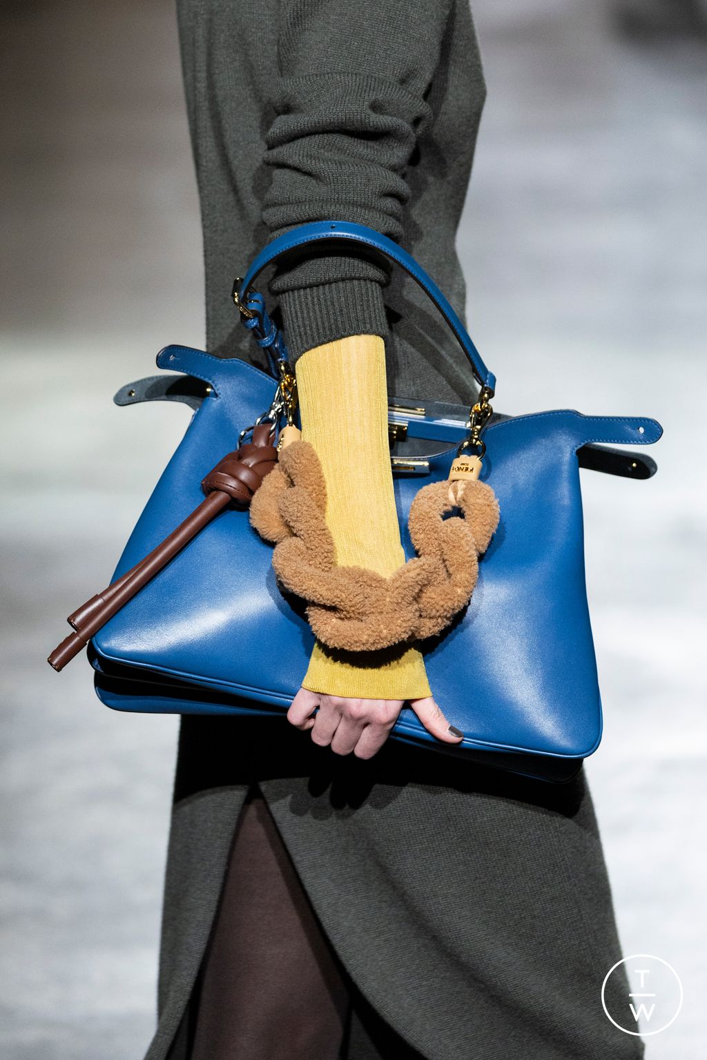 Fashion Week Milan Fall/Winter 2024 look 12 from the Fendi collection womenswear accessories