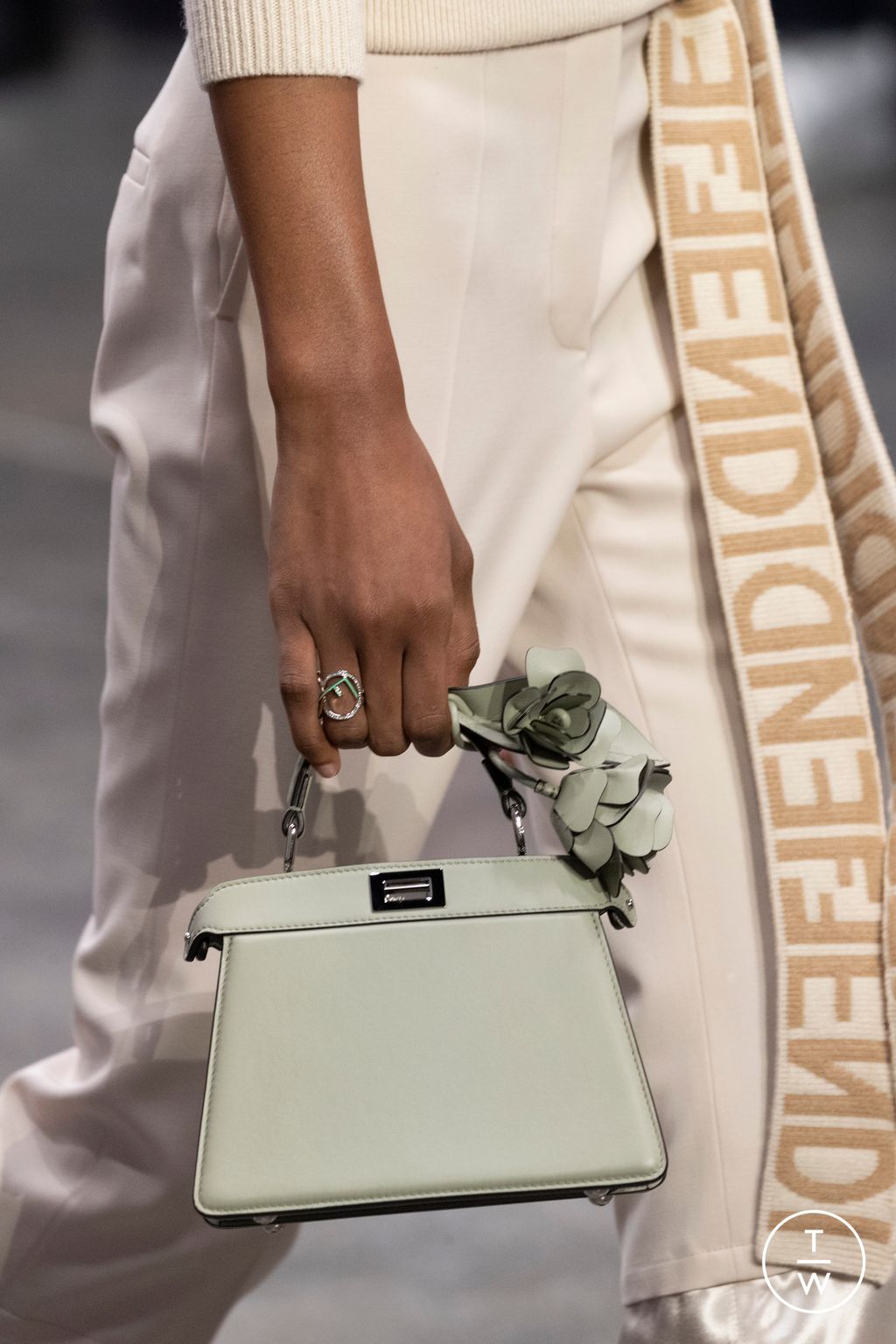 Fashion Week Milan Spring/Summer 2023 look 13 from the Fendi collection womenswear accessories