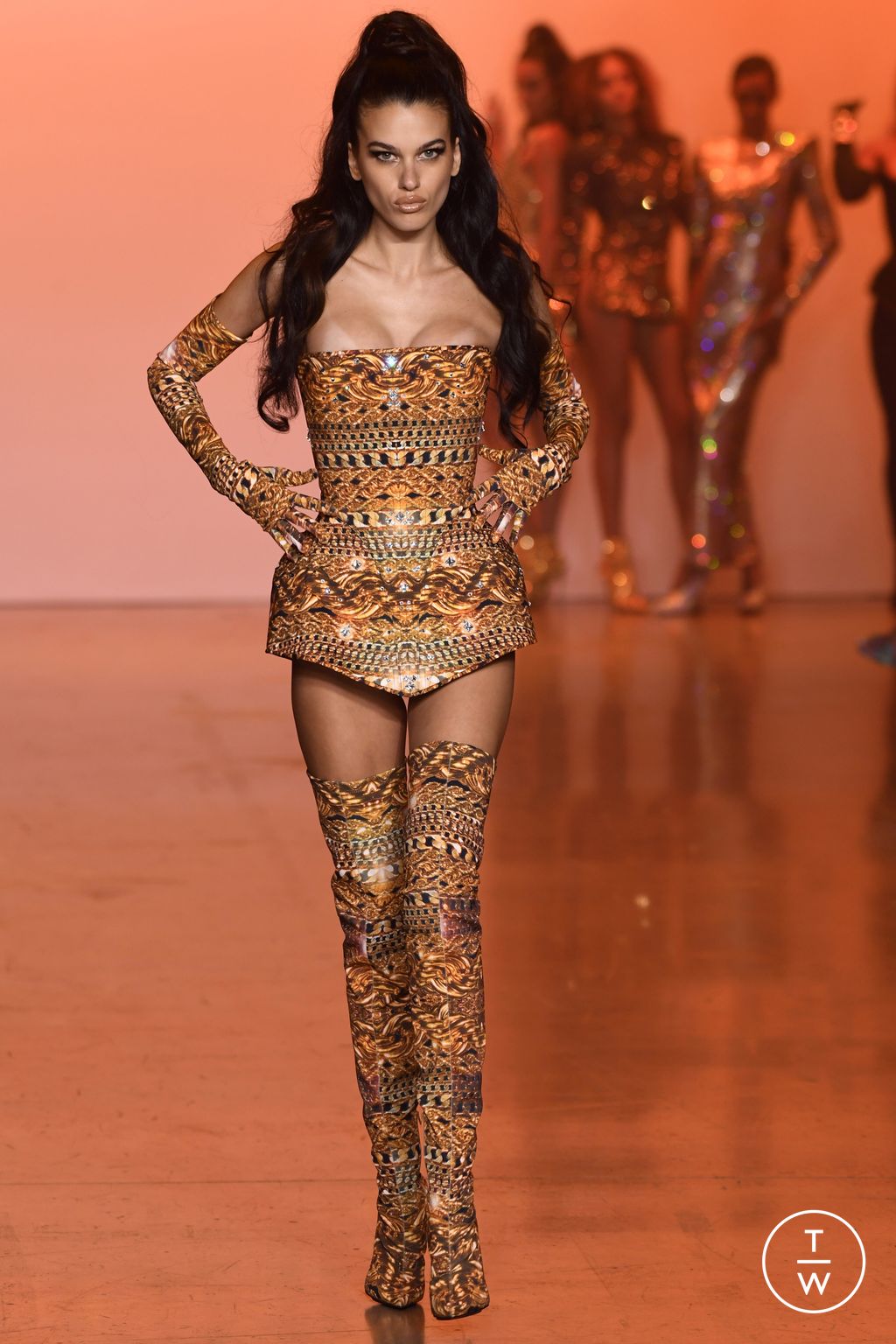 Fashion Week New York Spring/Summer 2023 look 24 from the The Blonds collection womenswear