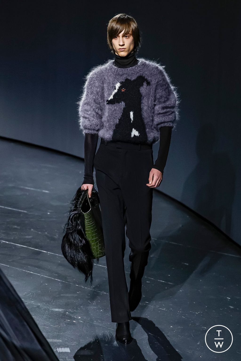 Fashion Week London Fall/Winter 2024 look 7 from the 16Arlington collection 女装