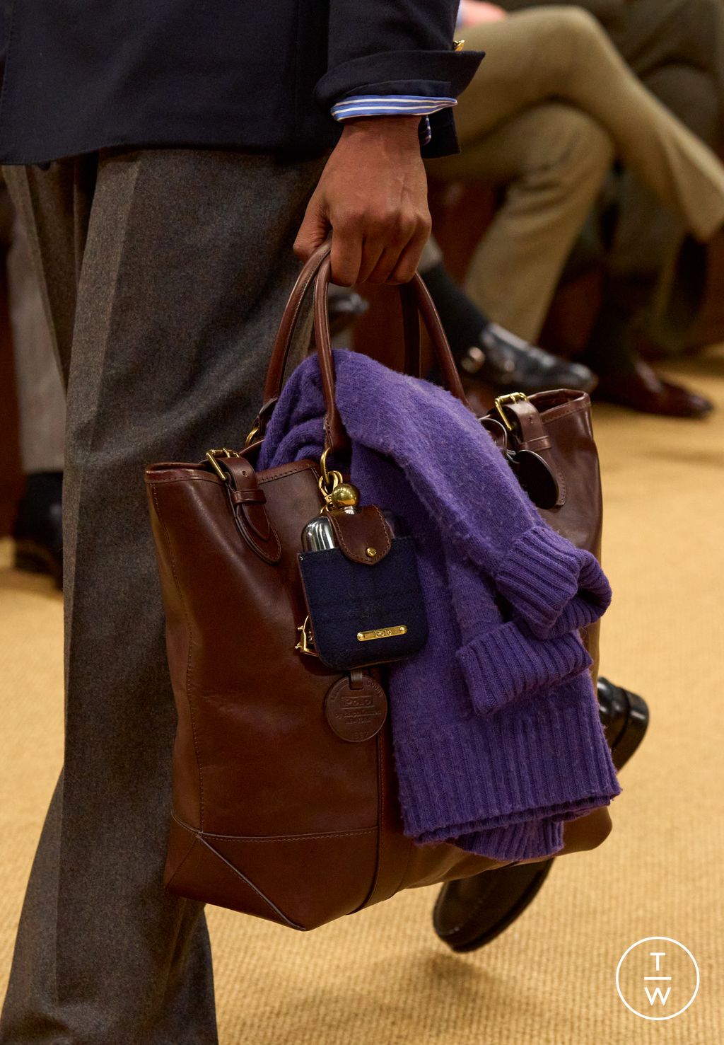 Fashion Week Milan Fall/Winter 2026 look 17 from the Polo Ralph Lauren collection menswear accessories