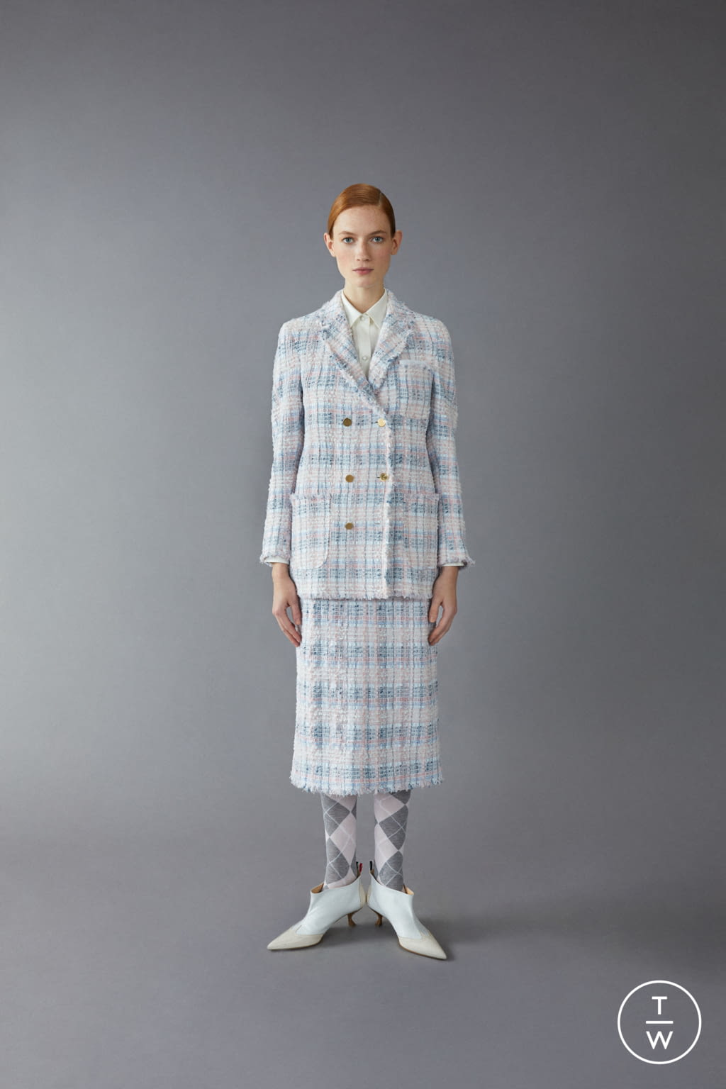 Fashion Week Paris Pre-Fall 2020 look 17 from the Thom Browne collection 女装