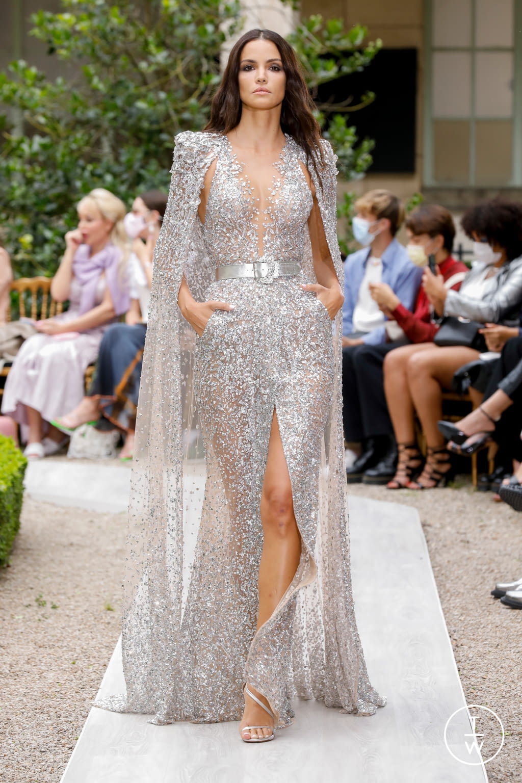 Fashion Week Paris Fall/Winter 2021 look 17 from the Zuhair Murad collection couture