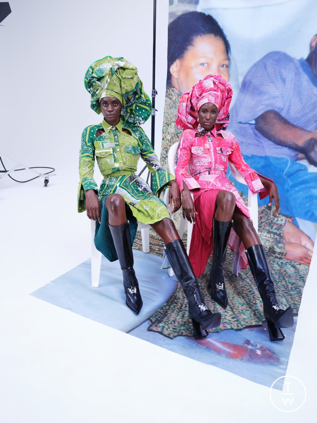 Fashion Week Paris Spring/Summer 2022 look 17 de la collection Thebe Magugu womenswear