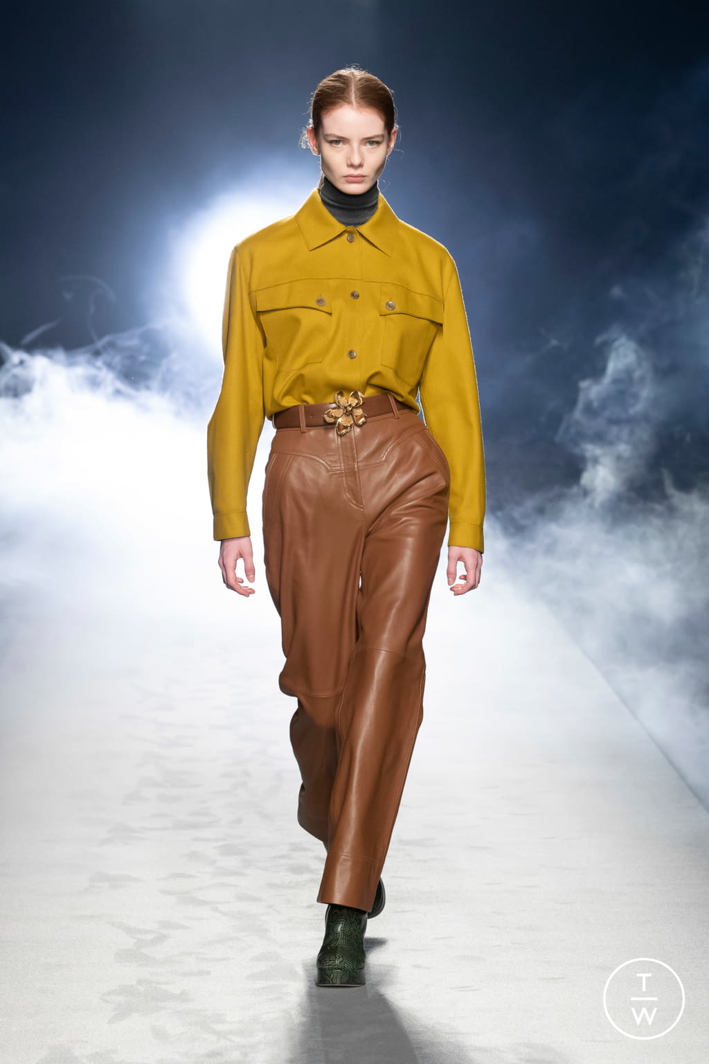 Fashion Week Milan Fall/Winter 2021 look 17 from the Alberta Ferretti collection womenswear