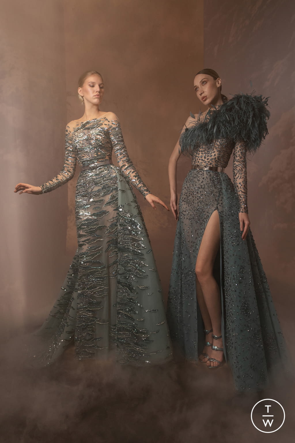 Fashion Week Paris Spring/Summer 2021 look 17 from the Zuhair Murad collection couture